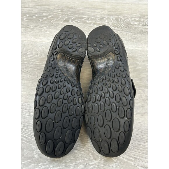 Merrell Plaza Bandeau J46406 Womens Black Leather Mary Jane Slip-On Shoes Size 8 - Picture 2 of 6